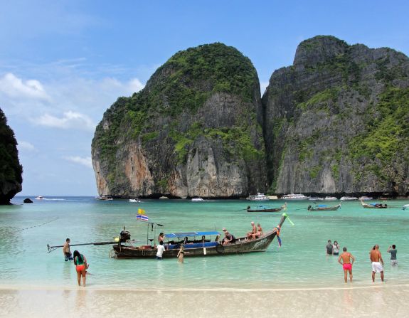<a href="index.php?page=&url=http%3A%2F%2Fireport.cnn.com%2Fdocs%2FDOC-1083062">Keith Johnson</a> says Maya Bay, on Ko Phi Phi Le island in Thailand, "is by far the most beautiful place I have ever been in my travels." The popular diving spot was also the prime filming location for the 2000 movie "The Beach." 