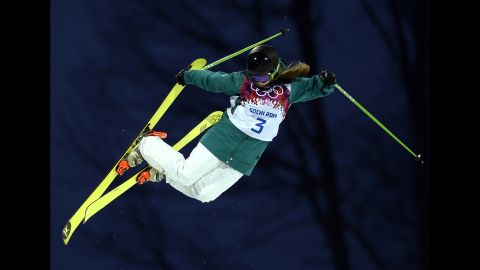 Australia's Amy Sheehan competes in the women's halfpipe.