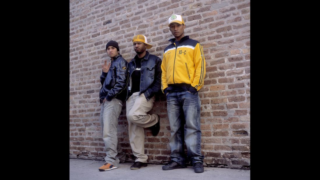 Here's Pharrell on the right with his band N.E.R.D. in August 2002. The producer/singer/songwriter's hats have gotten bigger, but his face has stayed the same. 