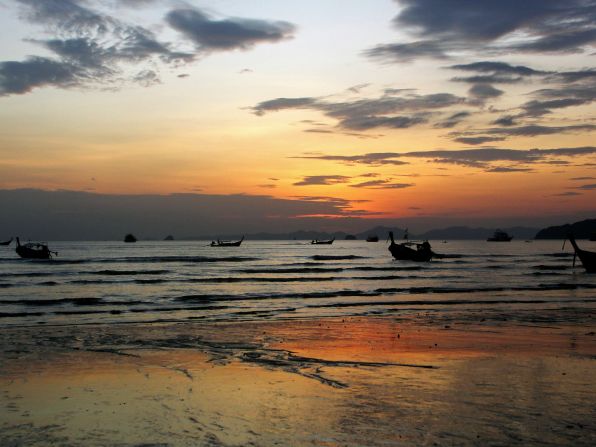 Keith Johnson shot this sunset from Ao Nang Beach right after he returned from a longtail boat excursion. 