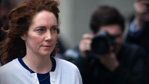 Rebekah Brooks arrives for the phone-hacking trial at the Old Bailey court in London on February 20. 