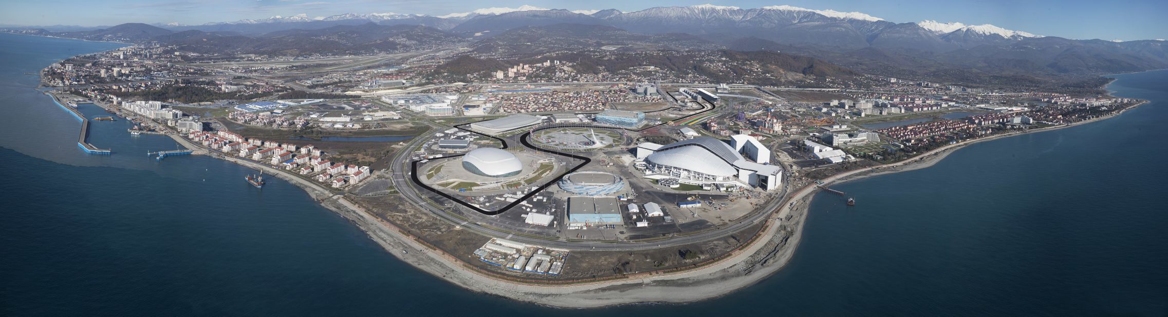 The Sochi GP will cut its way straight the middle of what is now the Olympic Park. Organizers claim its location also means it will benefit from good transport links, with the railway station, connecting roads and airport facilities currently being used to deliver spectators to the Games.