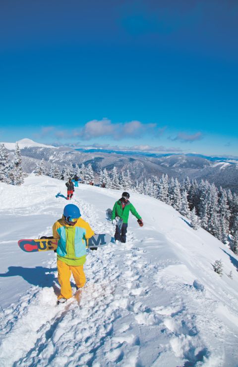 Taos in New Mexico was only established in 1956 but now has 110 trails, 13 lifts and is immensely popular with skiing and snowboarding aficionados.  They are drawn by the challenging runs and the "laid back" attitude of the resort and its local community.  