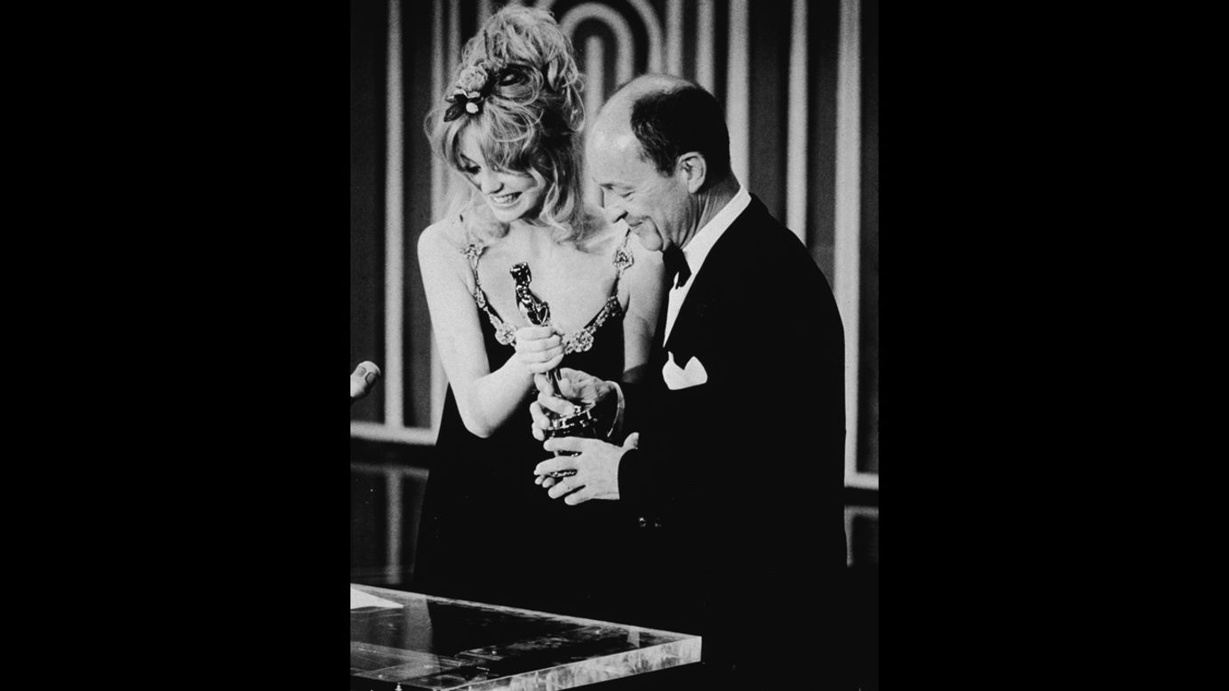 George C. Scott lives up to his tough guy role in the film "Patton" when in 1971 he refuses both the Oscar nomination and the win for best actor. Scott scorns the Academy as contrived and degrading and Goldie Hawn ends up presenting the award to Frank McCarthy on Scott's behalf. 