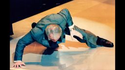 Jack Palance does a one-handed pushup at the Oscars in 1992.