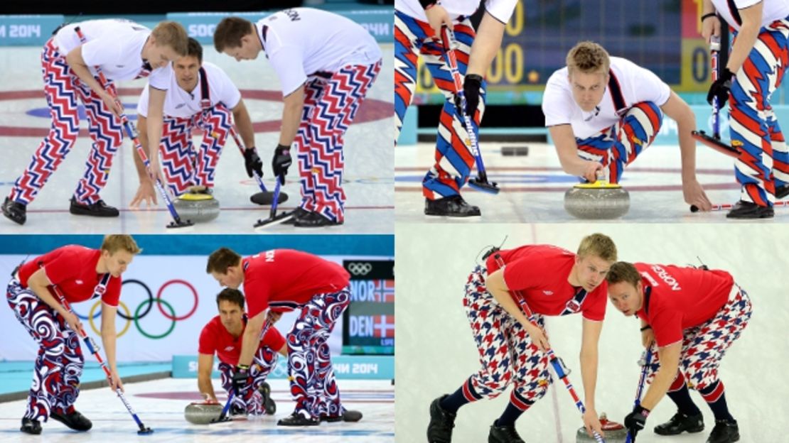 Norway curling team celebrates Valentine's Day with heart-themed pants at  Winter Olympics – The Denver Post