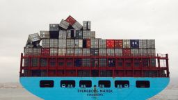 High wind and waves struck the Svendborg Maersk in the Bay of Biscay last week, leaving about 520 containers unaccounted for after the ship arrived at a Spanish port