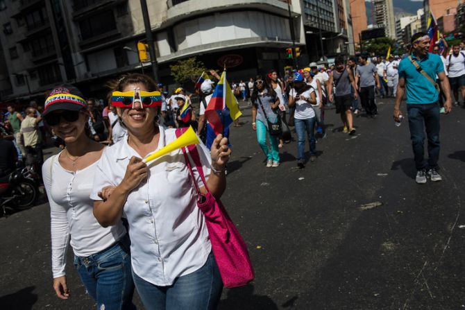 Los venezolanos piden la paz.