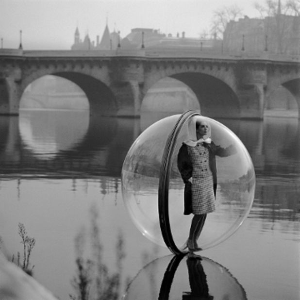 This photo, "Bubble Seine", was recently named as the most iconic image in 100 years of fashion by the Victoria and Albert Museum in London. 