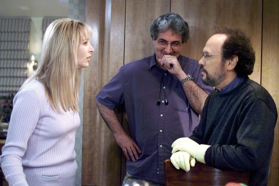 Ramis' "Analyze This" (1999) was successful enough to spawn a sequel, "Analyze That" (2002). Ramis is shown here with stars Lisa Kudrow and Billy Crystal.  