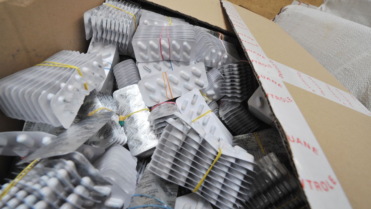 Customs in Brussels, Belgium, seized more than 2 million counterfeit pills made in India and bound for Africa in 2008.
