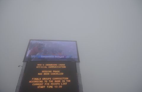 Fog forced the postponement of both the men's snowboard cross and biathlon races, while the warm temperatures did effect the halfpipe, which was criticized by snowboarders before and during the Games.  However, on the whole the weather didn't cause too many problems during the Winter Olympics.