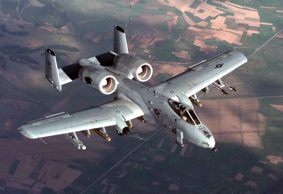 The A-10 is specially designed for close air support of ground forces.