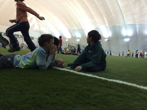 Air is filtered to keep harmful particulates out of the dome.