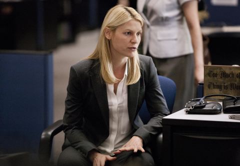 Claire Danes as Carrie Mathison in a scene from Showtime's series "Homeland." The taut espionage drama has been full of don't-spoil-them twists, including the deaths of major characters.