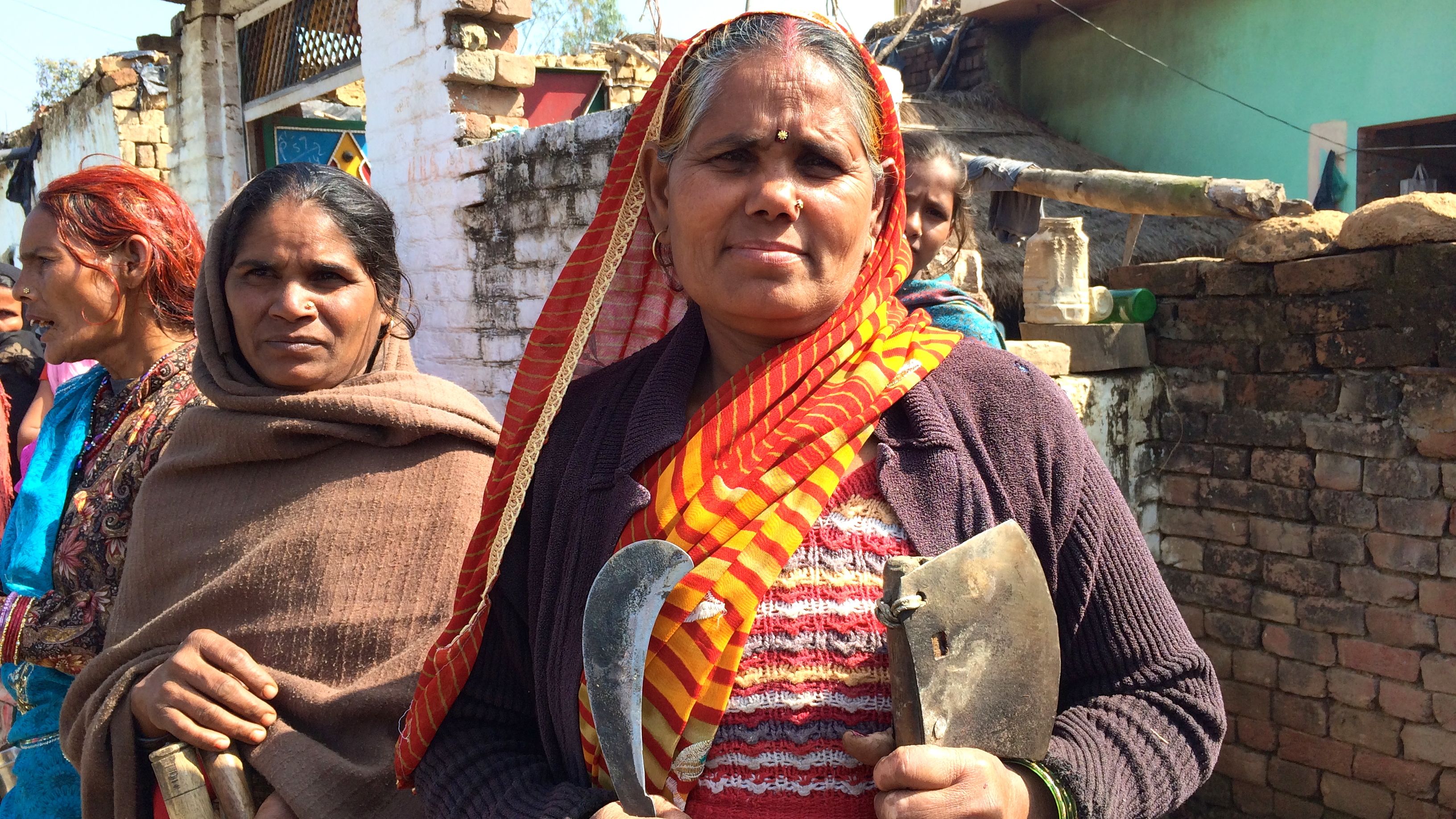 Mithilesh says women in her village are scared to work in the fields since the attacks. Many go out in groups of 15 or 20.