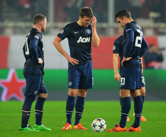 Manchester United, however, had far less joy on the road, going down 2-0 to Olympiakos in Athens -- a result which piles more pressure on manager David Moyes. United will need to produce something special at Old Trafford to make up for a dismal display in the first leg.