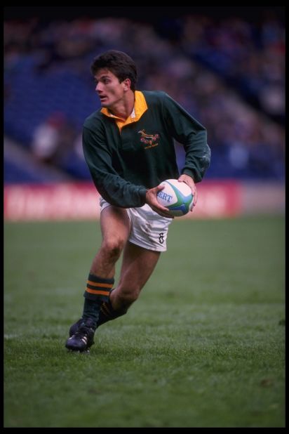 The scrum-half made his debut for South Africa against Argentina in Buenos Aires in 1993, scoring a try in a 29-26 win for the Springboks.