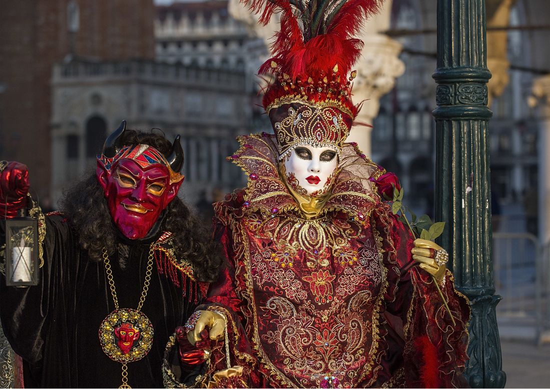 No one knows the exact origins of the carnival, but many historians believe that it originally commemorated a military victory. Today the city uses it to celebrate Venetian culture and the long history of Venetian mask making. 