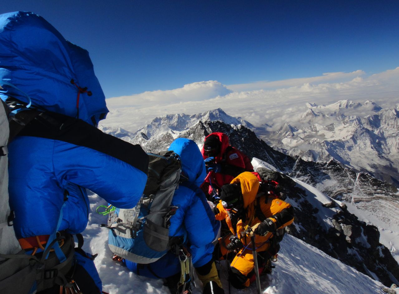Around 300 people attempt to climb Everest every year.