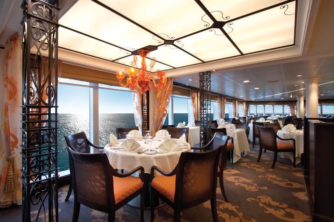 Best dining:  Oceania Cruises is a gourmet's dream. Its main dining rooms offer open seating but fans know to check out their alternative options: Jacques, named for the line's famous executive culinary director, Jacques Pepin, and Red Ginger.
