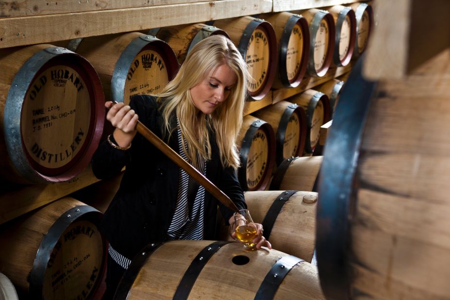 The nascent <a href="http://www.gourmettasmania.com.au/places/category/whisky/" target="_blank" target="_blank">Tasmanian Whisky Trail</a> runs through central Tasmania. At Overeem Distillery in Hobart, Jane Overeem has been tasting whiskey since she was 18, primarily as a producer for her family's business.