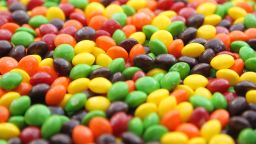  A closeup of a bowl of Skittles which are kept on the sidelines for running back Marshawn Lynch #24 of the Seattle Seahawks during the game against the San Francisco 49ers at CenturyLink Field on December 24, 2011 in Seattle, Washington. (Photo by Otto Greule Jr/Getty Images)