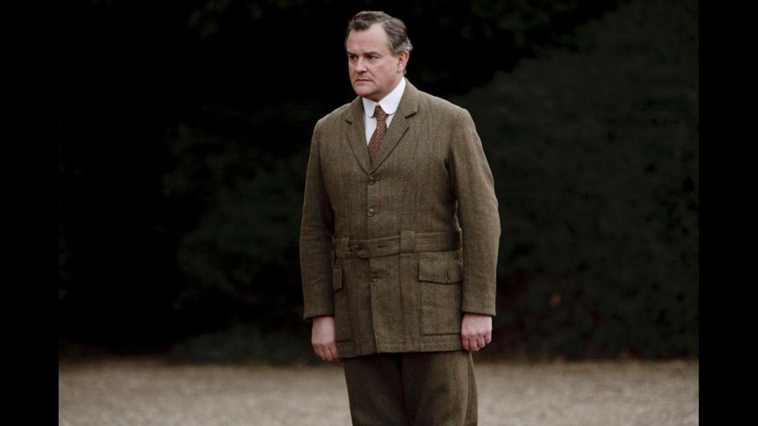 Lord Grantham in his walking tweeds, an ensemble appropriate for roaming the estate.