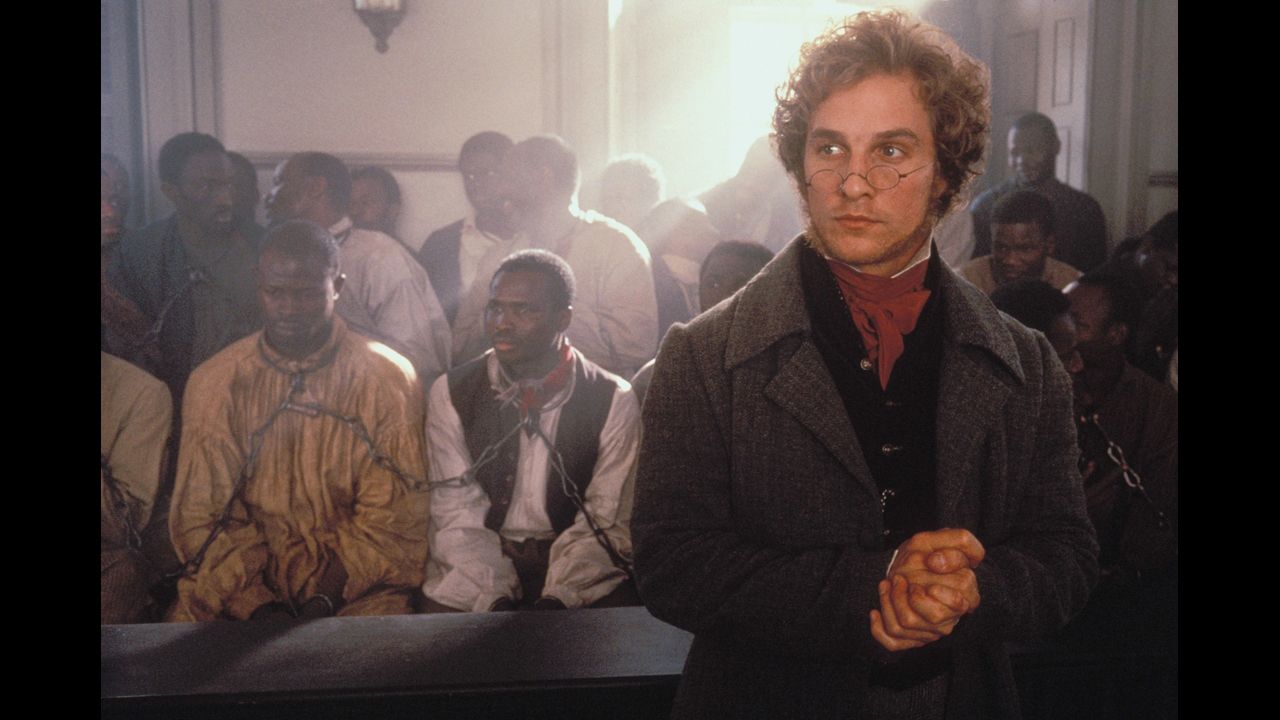 McConaughey played a lawyer in the 1997 film "Amistad."