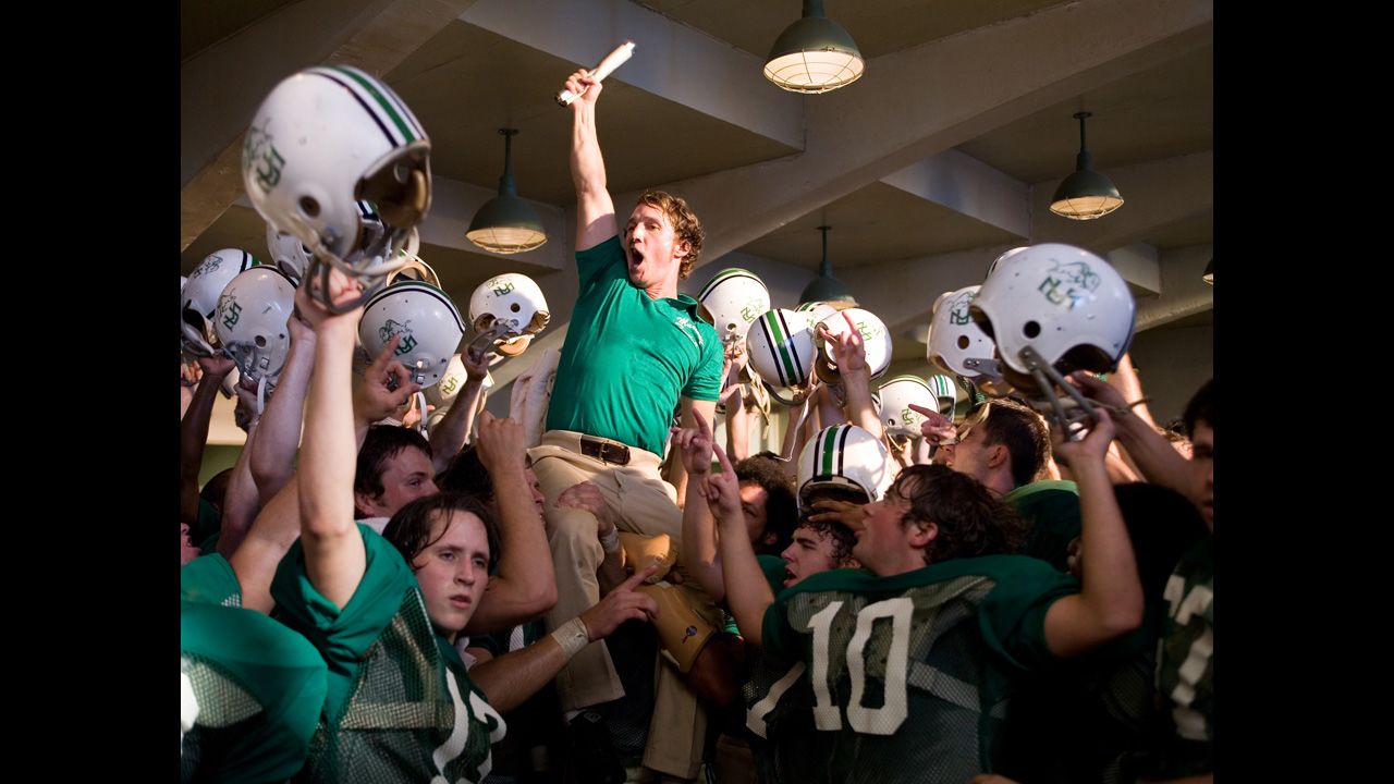 McConaughey is a triumphant coach in 2006's "We Are Marshall."