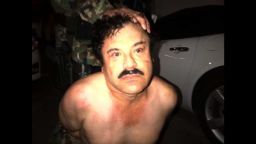 Photo: El Chapo under arrest
 In a joint Mexican and US operation, Joaquin 'El Chapo' Guzman, the head of Mexico's Sinaloa drug cartel, was captured Saturday at beach resort in Mazatlan, Mexico. Guzman is considered one of the most powerful drug traffickers in the world. Guzman faces multiple federal drug trafficking indictments in the U.S.,  and is on the Drug Enforcement Administration's most-wanted list. His drug empire stretches throughout North America and reaches as far away as Europe and Australia.