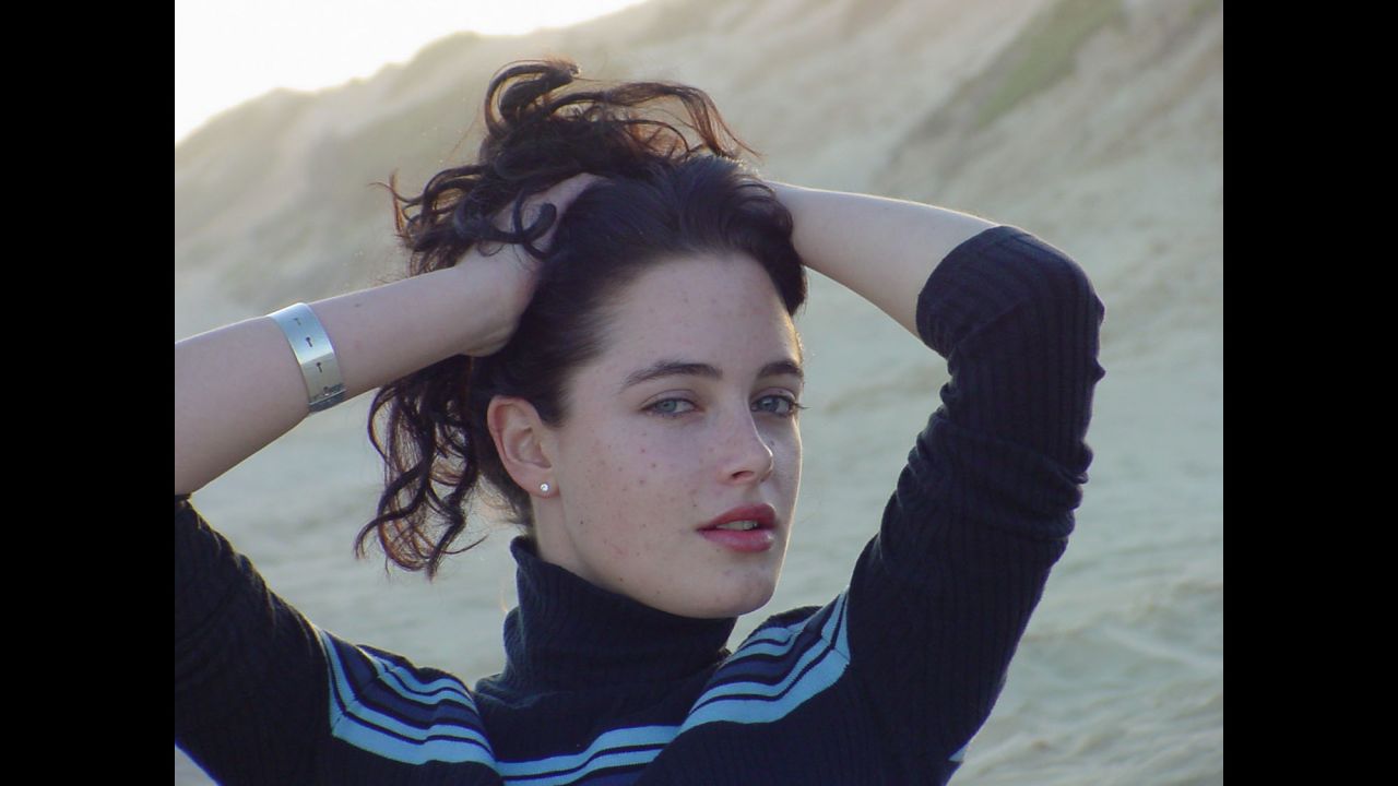 A 21-year-old Steenkamp poses on a beach in Port Elizabeth, South Africa, where she grew up. Steenkamp's friend Kerry Smith photographed the aspiring model when she was a law student.