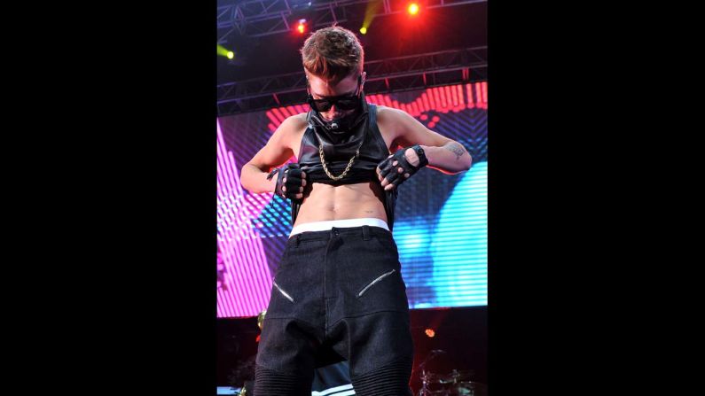<strong>12. Ditched his belts:</strong> To shed teen stardom you usually have to go full Britney or Miley and embrace nudity. Bieber's pulled that off in two ways: First, he cultivated a dysfunctional relationship with belts, as seen here in 2012 ...  