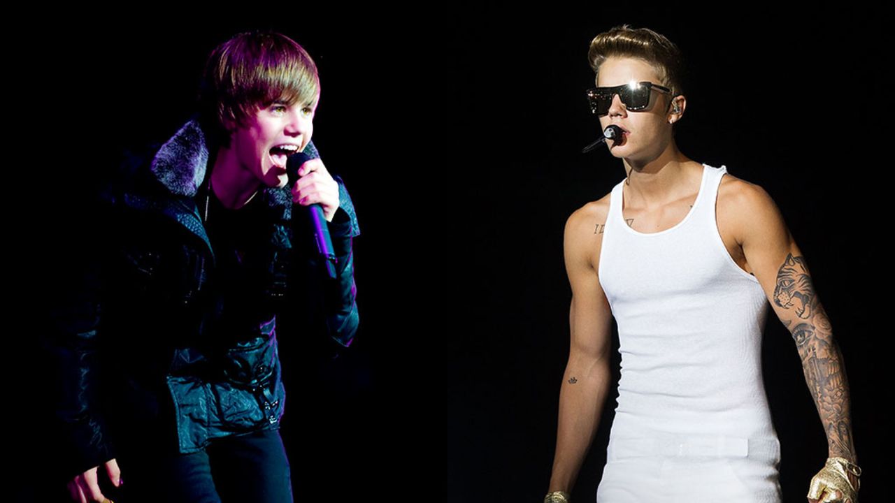 <strong>1. Got a haircut: </strong>Bieber ditched those side-swept bangs his fans obsessed about for a more adult (and masculine) look in 2011. 