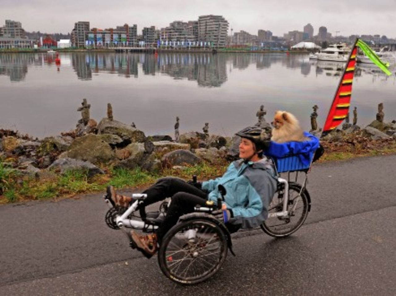 Recumbent cycling in Vancouver, Canada