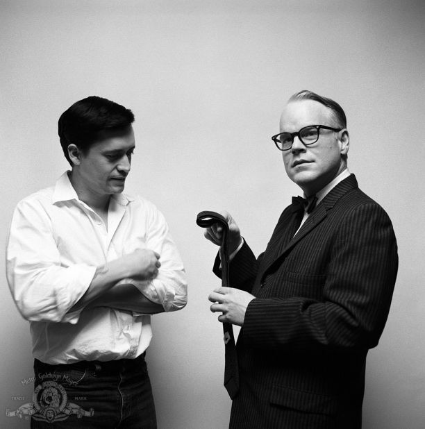 The late Philip Seymour Hoffman, right, finds acclaim in 2005 as "Capote." He is seen here with Clifton Collins Jr. 