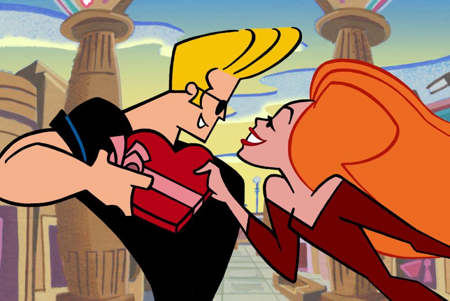 Johnny Bravo is the beefcake, pompadour wearing main character of the animated series "Johnny Bravo." Oh, and he talks like Elvis. Season 2 is being released.