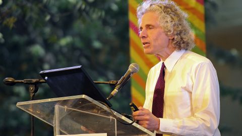 Steven Pinker speaks at the Jaipur Literature Festival, January 2012.