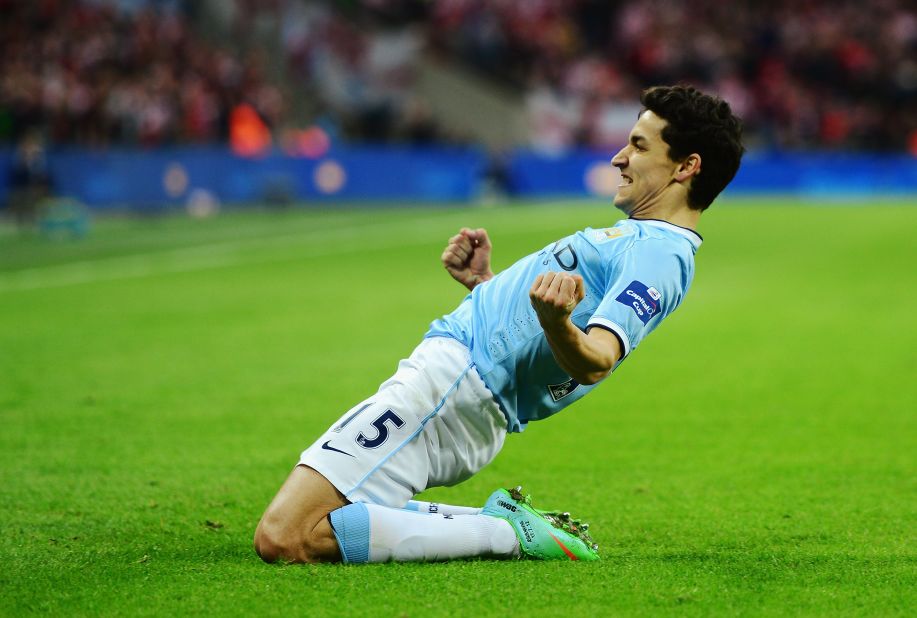 Jesus Navas rounded off the scoring and sealed his side's Wembley triumph.