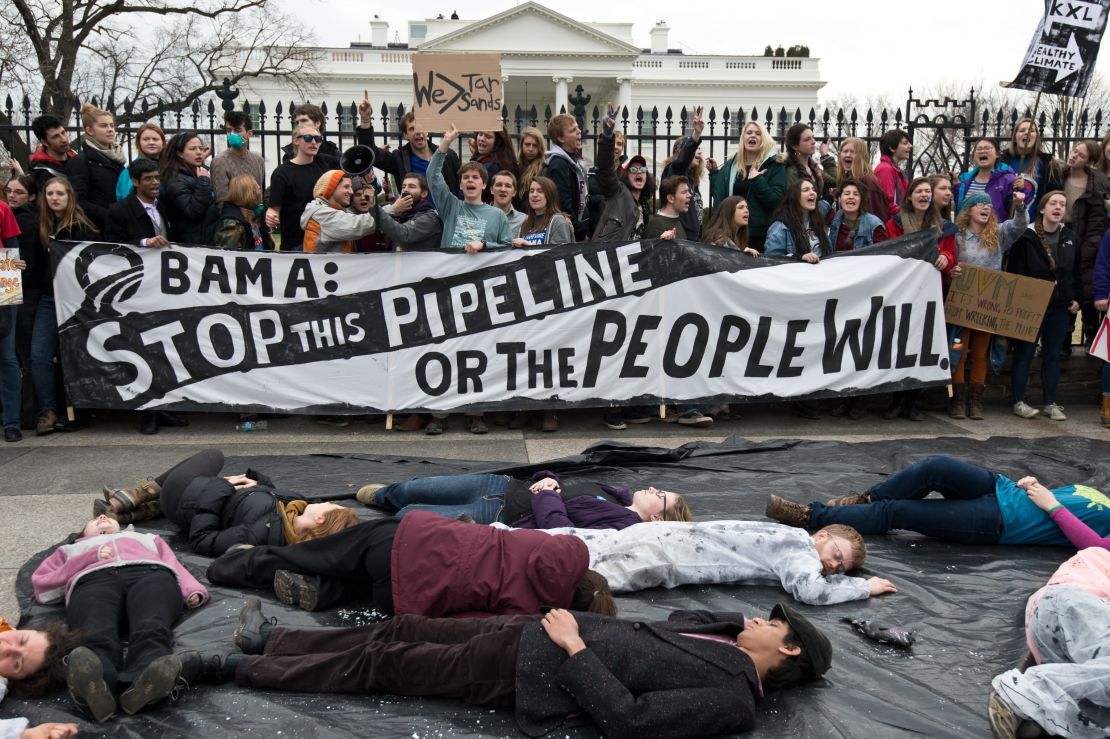Keystone protesters White House