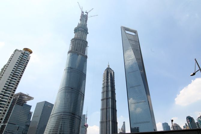 <strong><em><u>Name:</u></em></strong> Shanghai Tower<br /><br /><strong><em><u>Location:</u></em></strong> Shanghai, China<br /><br /><strong><em><u>Height:</u></em></strong> 632 meters (2,073 feet)<br /><br /><strong><em><u>Description:</u></em></strong><em> </em>The Shanghai Tower is currently the tallest building in China and the second tallest building in the world, behind the Burj Khalifa in Dubai, having been topped out in 2013. When it officially opens in 2015 it will house office space as well as one of the world's highest hotels.