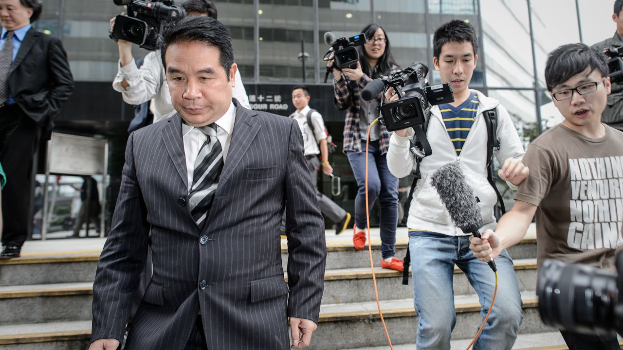 Birmingham City owner Carson Yeung  leaves court in Hong Kong in this file picture dated April 29, 2013. 