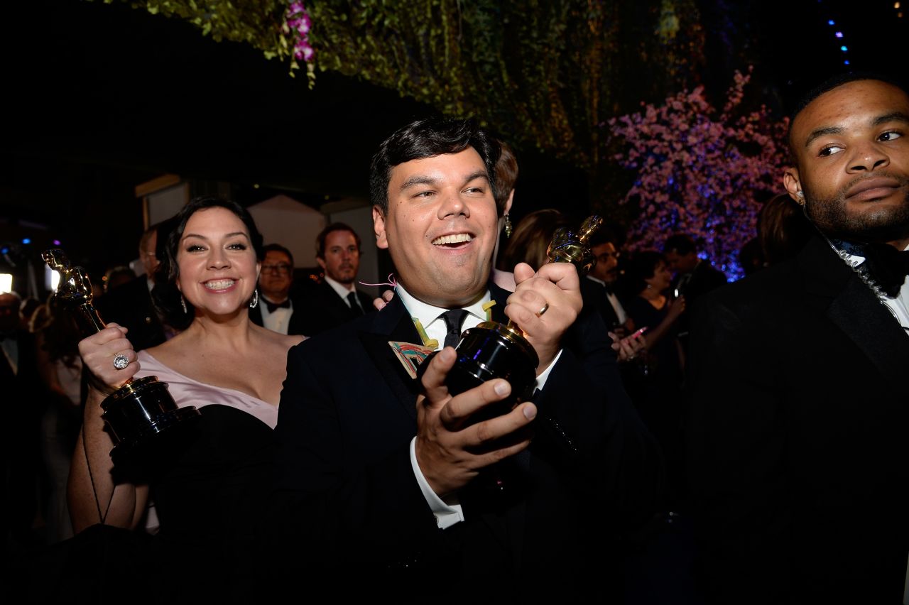 Robert Lopez became the latest member of the EGOT club in 2014 when his song "Let It Go" -- written with his wife, Kristen Anderson-Lopez, left, for the animated film "Frozen" -- won the Oscar for best song. His other honors include Tonys for "Avenue Q" and "The Book of Mormon," Emmys for "Wonder Pets" and a Grammy for the "Book of Mormon" cast album. Since then he has become the first ever double EGOT winner.