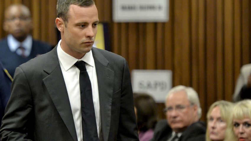 Oscar Pistorius at the Pretoria High Court on March 3, 2014, in Pretoria, South Africa.