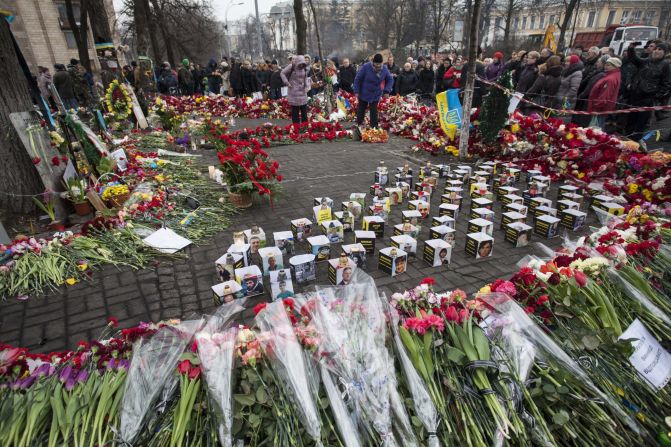 "People are still coming with <a href="index.php?page=&url=http%3A%2F%2Fireport.cnn.com%2Fdocs%2FDOC-1098749">flowers</a> and grieving for the heroes who laid their lives for free Ukraine. The streets are like rivers of flowers,'" Mikhaluk said.