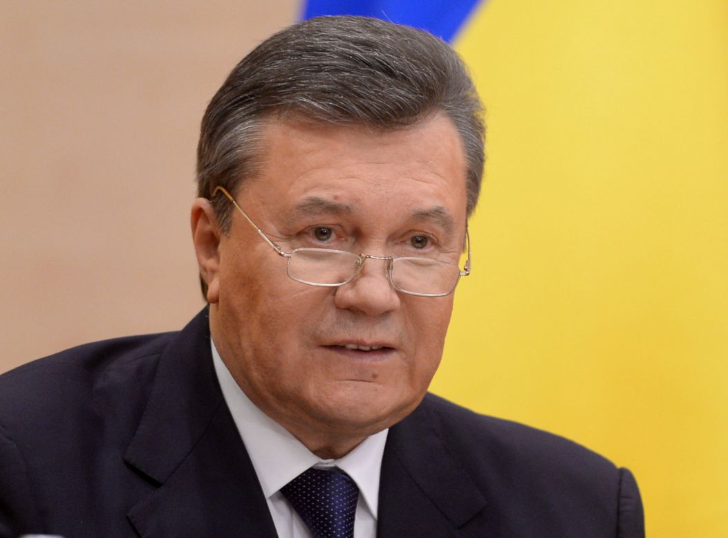 <strong>Former Ukrainian President Viktor Yanukovych: </strong>Ukraine has been in chaos since February, when Yanukovych was ousted after anti-government protests turned deadly in the capital of Kiev. The demonstrations started in late November, when Yanukovych spurned a deal with the European Union, favoring closer ties with Russia instead. The Ukraine Parliament voted Yanukovych out of power on February 22, and he fled to Russia. But in a recent news conference, the former President insisted he was still the boss and that he wants nothing more than to lead his country to peace, harmony and prosperity.