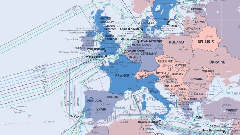 What The Internet Looks Like: Undersea Cables Wiring Ends Of The Earth ...