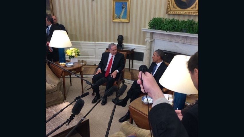 Obama and Netanyahu in Oval Office