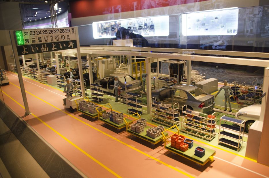 "The capacity for deriving far more value from fewer resources in less time has caught the attention of managers in other sectors, not just automotive, since they are are also under pressure to do much more for their stakeholders while burning less time and other resources," says MIT professor Steven Spear of the Toyota Production System (TPS). The system is depicted here in miniature at the Kaikan Museum. 