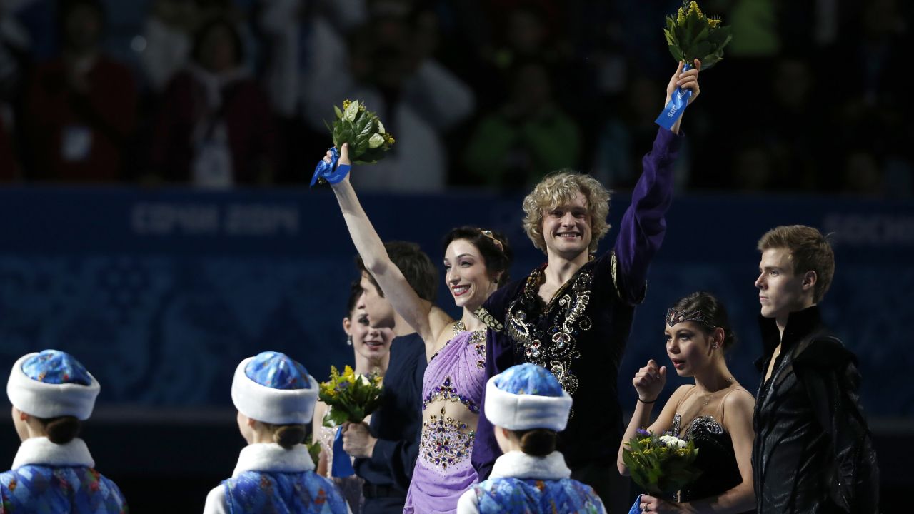 U.S. gold medalists Meryl Davis and Charlie White are both competing in the 18th season of "Dancing With the Stars." Davis is dancing with returning pro Maksim Chmerkovskiy, and White is pairing off with pro partner Sharna Burgess.